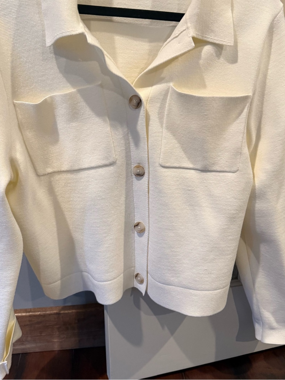 Babaton Cream Button-Front Jacket